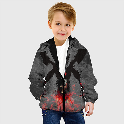 Детская куртка Черный клевер / 3D-Черный – фото 4
