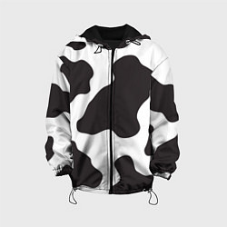 Куртка с капюшоном детская Корова, цвет: 3D-черный