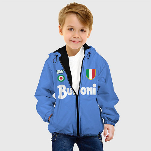 Детская куртка Диего Марадона Наполи Ретро / 3D-Черный – фото 4