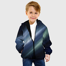 Куртка с капюшоном детская Текстура, цвет: 3D-черный — фото 2