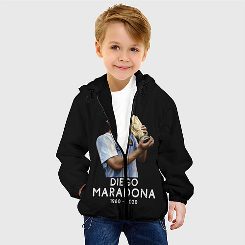 Детская куртка Diego Maradona / 3D-Черный – фото 4