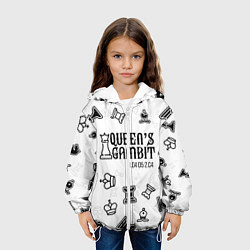 Куртка с капюшоном детская ХОД КОРОЛЕВЫ, цвет: 3D-белый — фото 2