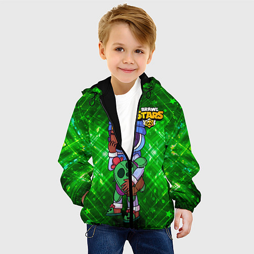 Детская куртка Сонный Сэнди Brawl Stars / 3D-Черный – фото 4