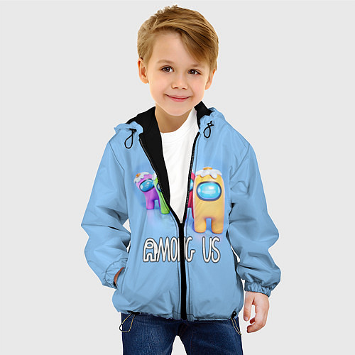 Детская куртка AMONG US / 3D-Черный – фото 4