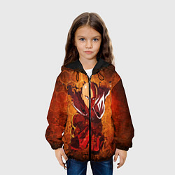 Куртка с капюшоном детская Ванпанчмен, цвет: 3D-черный — фото 2