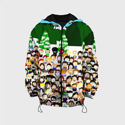 Куртка с капюшоном детская Южный Парк South Park, цвет: 3D-черный