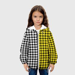 Куртка с капюшоном детская Гусиные лапки 3D, цвет: 3D-белый — фото 2