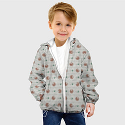 Куртка с капюшоном детская COVID-19, цвет: 3D-белый — фото 2