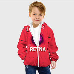 Куртка с капюшоном детская Reyna, цвет: 3D-белый — фото 2