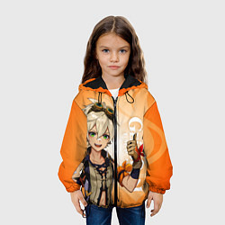 Куртка с капюшоном детская GENSHIN IMPACT, БЕННЕТ, цвет: 3D-черный — фото 2