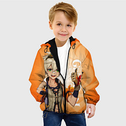 Куртка с капюшоном детская GENSHIN IMPACT, БЕННЕТ, цвет: 3D-черный — фото 2
