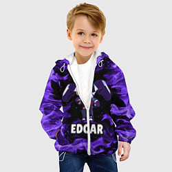 Куртка с капюшоном детская BRAWL STARS EDGAR, цвет: 3D-белый — фото 2