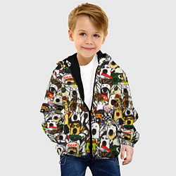 Куртка с капюшоном детская НИЧОСИ, цвет: 3D-черный — фото 2