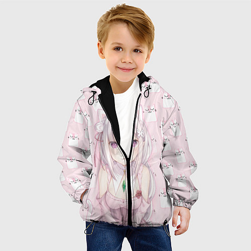 Детская куртка Эмилия / 3D-Черный – фото 4