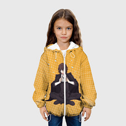 Куртка с капюшоном детская Дазай, цвет: 3D-белый — фото 2