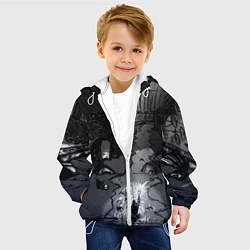 Куртка с капюшоном детская Lovecraft Лавкрафт, цвет: 3D-белый — фото 2