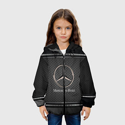 Куртка с капюшоном детская MERCEDES BENZ МЕРСЕДЕС БЕНЗ, цвет: 3D-черный — фото 2