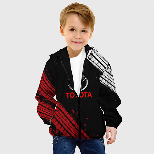 Детская куртка TOYOTA / 3D-Черный – фото 4