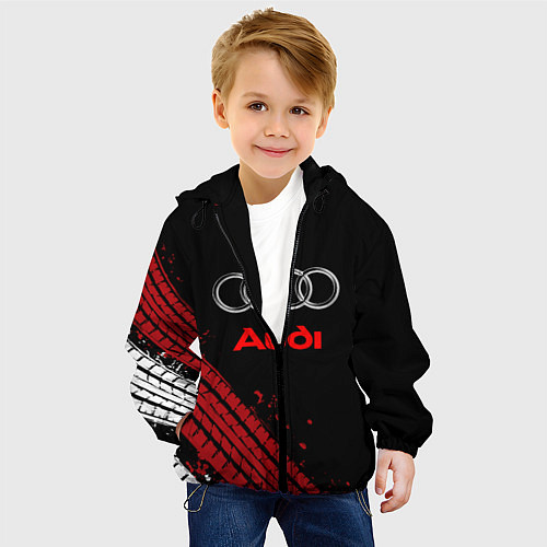 Детская куртка AUDI / 3D-Черный – фото 4