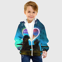 Куртка с капюшоном детская Ваня Дмитриенко Венера-Юпитер, цвет: 3D-белый — фото 2