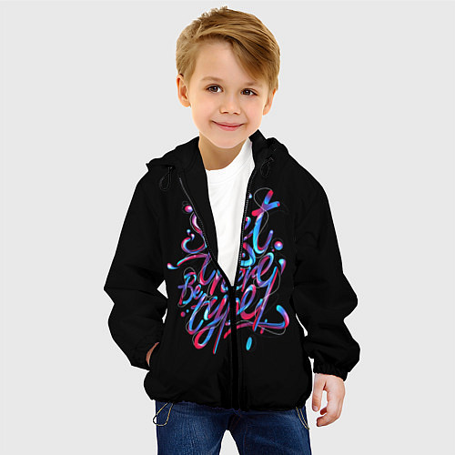 Детская куртка Неон / 3D-Черный – фото 4
