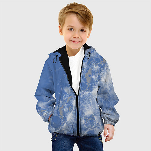 Детская куртка Летающие треугольники / 3D-Черный – фото 4