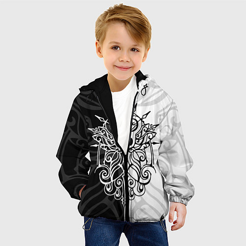 Детская куртка HOLLOW KNIGHT ХОЛЛОУ НАЙТ / 3D-Черный – фото 4