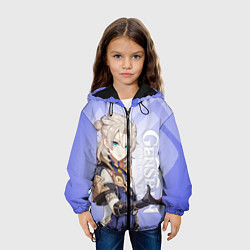 Куртка с капюшоном детская GENSHIN IMPACT, АЛЬБЕДО, цвет: 3D-черный — фото 2
