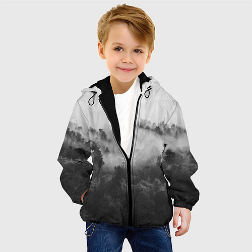 Детская куртка Лес / 3D-Черный – фото 4