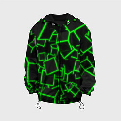 Куртка с капюшоном детская Cyber cube, цвет: 3D-черный