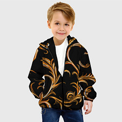 Куртка с капюшоном детская Лиана, цвет: 3D-черный — фото 2