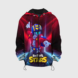 Куртка с капюшоном детская STU СТУ Brawl Stars, цвет: 3D-черный