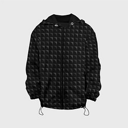 Куртка с капюшоном детская Геометрия паттерн, цвет: 3D-черный