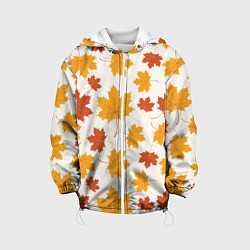 Куртка с капюшоном детская Осень Autumn, цвет: 3D-белый