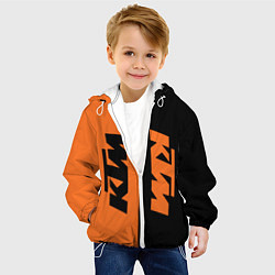Куртка с капюшоном детская KTM КТМ Z, цвет: 3D-белый — фото 2