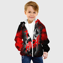 Куртка с капюшоном детская FLY HIGH ВОЛЕЙБОЛ!!, цвет: 3D-белый — фото 2