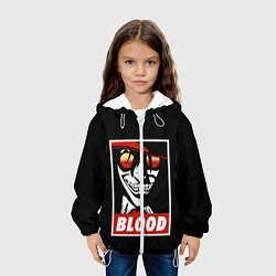 Куртка с капюшоном детская Hellsing, цвет: 3D-белый — фото 2