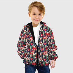 Куртка с капюшоном детская Велогонка, цвет: 3D-черный — фото 2