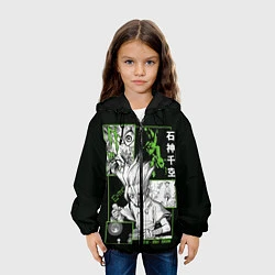 Куртка с капюшоном детская Доктор Стоун Сенку, цвет: 3D-черный — фото 2