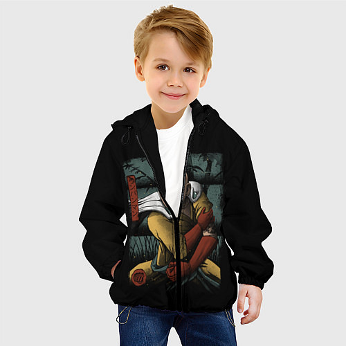 Детская куртка OnePanchMan - Смертельный Удар / 3D-Черный – фото 4