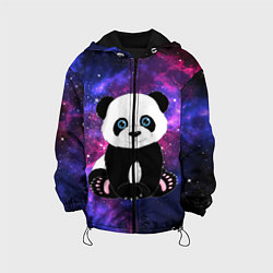 Куртка с капюшоном детская Space Panda, цвет: 3D-черный