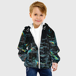 Куртка с капюшоном детская Симуляция, цвет: 3D-белый — фото 2