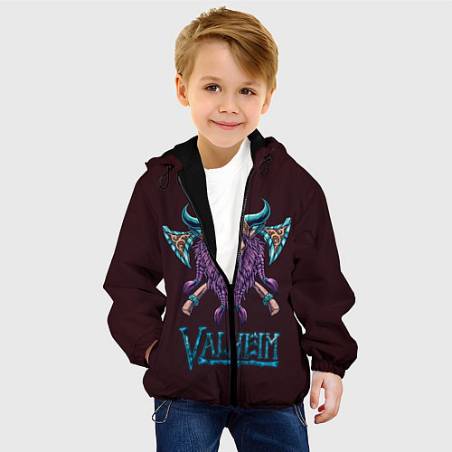 Детская куртка Valheim Viking / 3D-Черный – фото 4