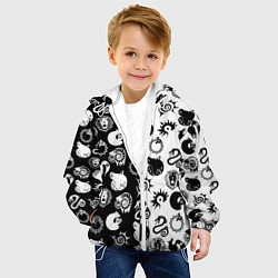 Куртка с капюшоном детская ЭМБЛЕМЫ МАГИЧЕСКАЯ БИТВА JK, цвет: 3D-белый — фото 2