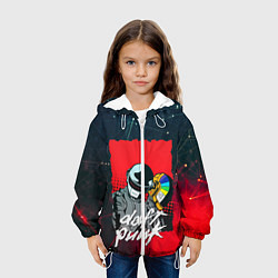 Куртка с капюшоном детская DAFT PUNK MUSIC, цвет: 3D-белый — фото 2
