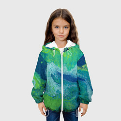 Куртка с капюшоном детская Художественная Тина, цвет: 3D-белый — фото 2