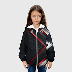 Куртка с капюшоном детская Luxury Black 3D СОТЫ, цвет: 3D-белый — фото 2