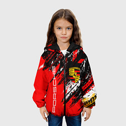 Куртка с капюшоном детская PORSCHE ПОРШЕ ГРАНЖ, цвет: 3D-черный — фото 2