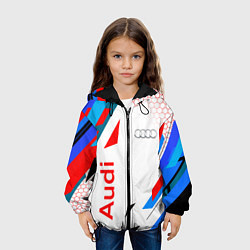 Куртка с капюшоном детская AUDI АУДИ SPORT, цвет: 3D-черный — фото 2