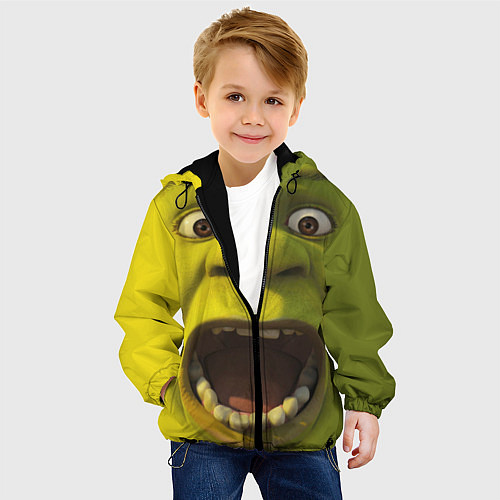 Детская куртка Shrek is Yelling / 3D-Черный – фото 4
